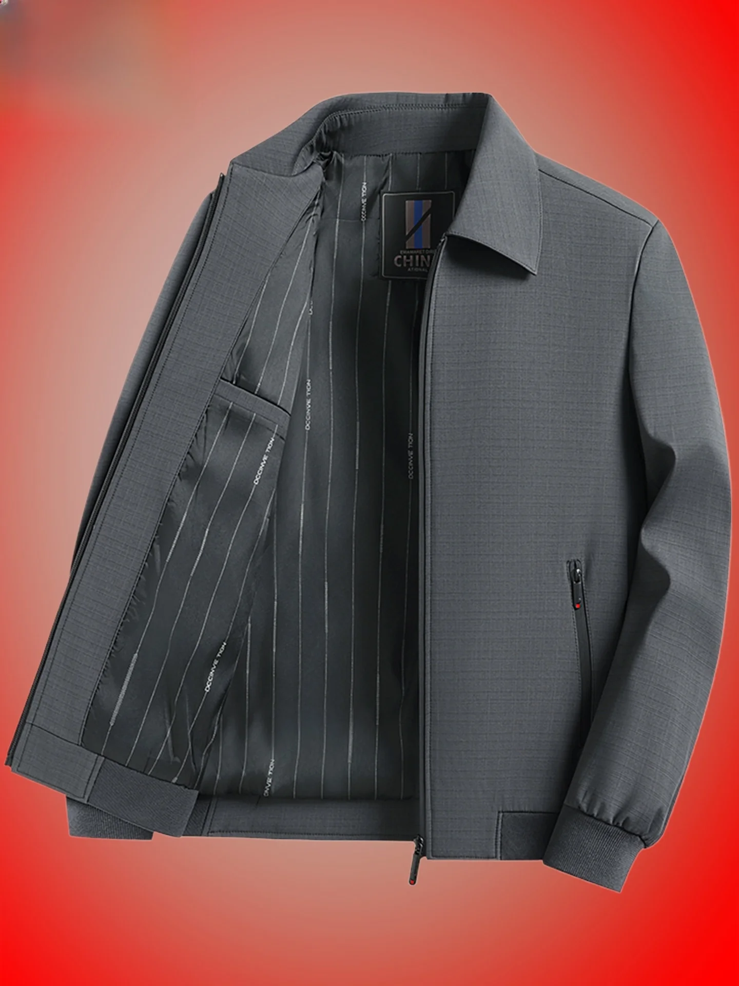 Business Casual Midlife Men's Jacket Coat Spring Autumn New Style Buttoned Administrative Fashion Polyester Fiber Zipper Closure
Business Casual Midlife Men's Jacket Coat Spring Autumn New Style Buttoned Administrative Fashion Polyester Fiber Zipper Closure