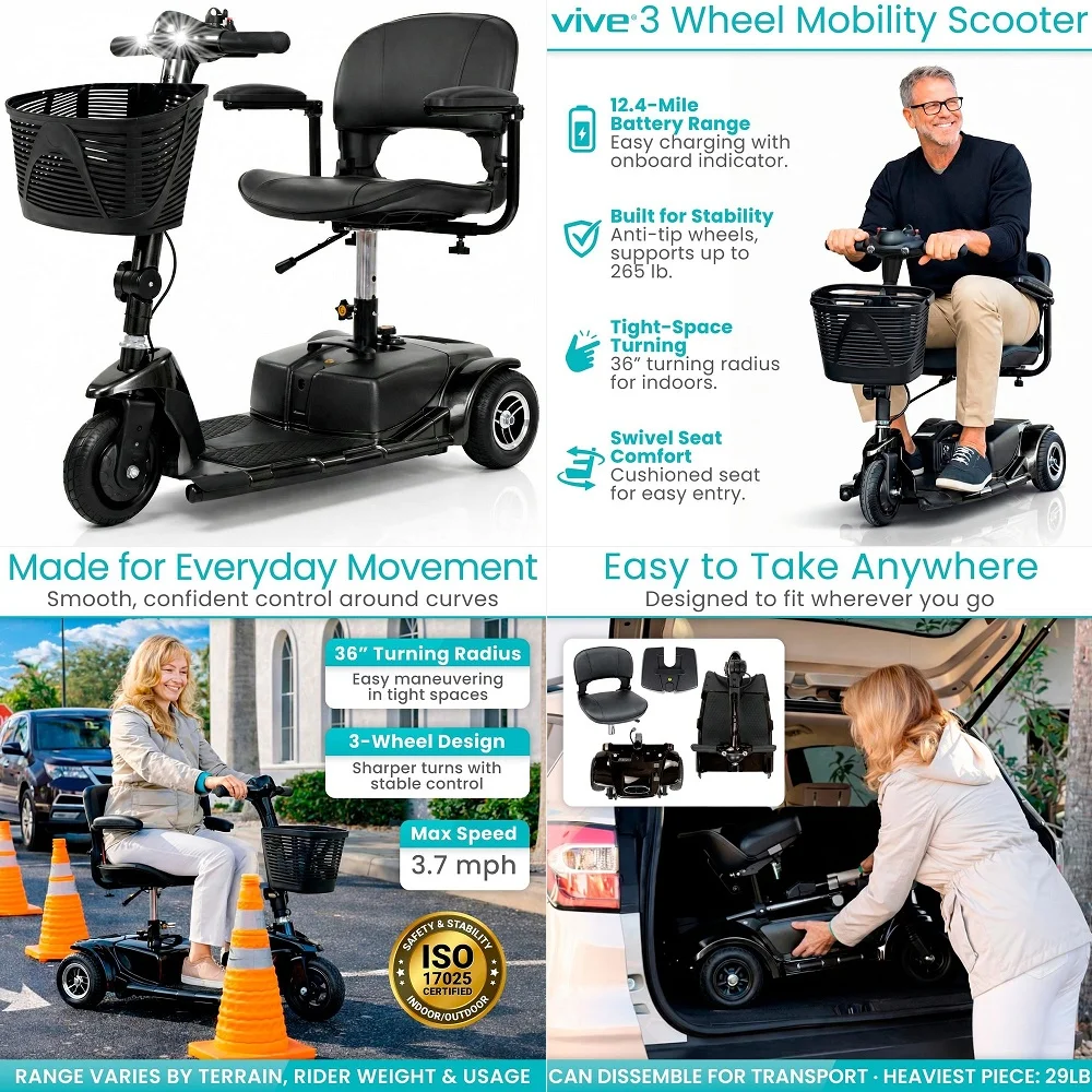 Electric Wheelchairs for Adults, Foldable Motorized Wheelchair for Seniors, 350 Lbs Capacity, 15 Miles Longer Travel Range, All
Electric Wheelchairs for Adults, Foldable Motorized Wheelchair for Seniors, 350 Lbs Capacity, 15 Miles Longer Travel Range, All