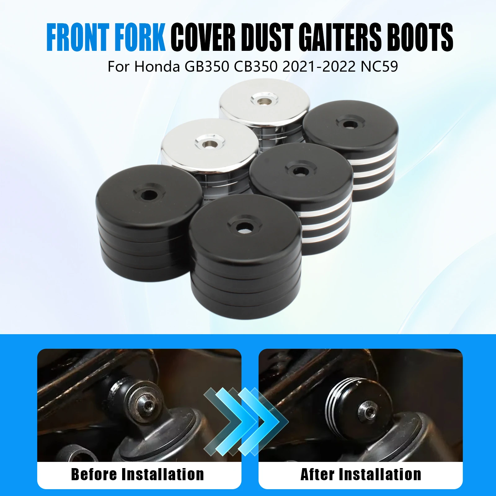 Motorcycle Rear Aluminum Alloy Shock Absorbers Cap Guard Cover For Honda Rebel CMX 300 500 CMX300 CMX500 2017 2018 2019 2020
Motorcycle Rear Aluminum Alloy Shock Absorbers Cap Guard Cover For Honda Rebel CMX 300 500 CMX300 CMX500 2017 2018 2019 2020