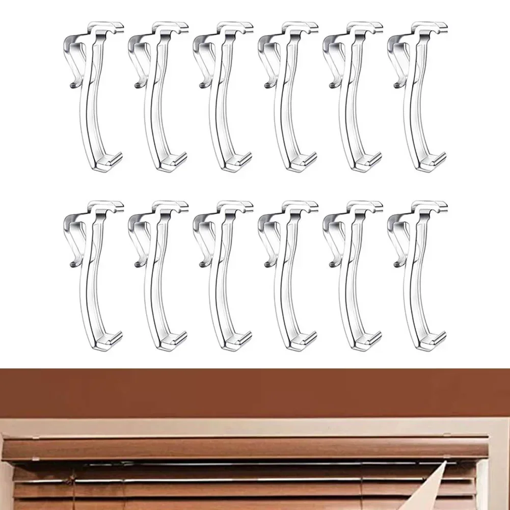 12 Pack Plastic Blinds Clips Transparent Color Design Can Be Easily Matched With Various Curtain Styles Will Not Affect The Over
12 Pack Plastic Blinds Clips Transparent Color Design Can Be Easily Matched With Various Curtain Styles Will Not Affect The Over