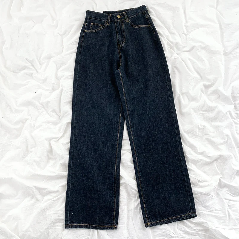 New Vintage Women Jeans Fashion Solid Color High Waist Straight Trousers 2022 Casual Loose All-Match Denim Pants
New Vintage Women Jeans Fashion Solid Color High Waist Straight Trousers 2022 Casual Loose All-Match Denim Pants