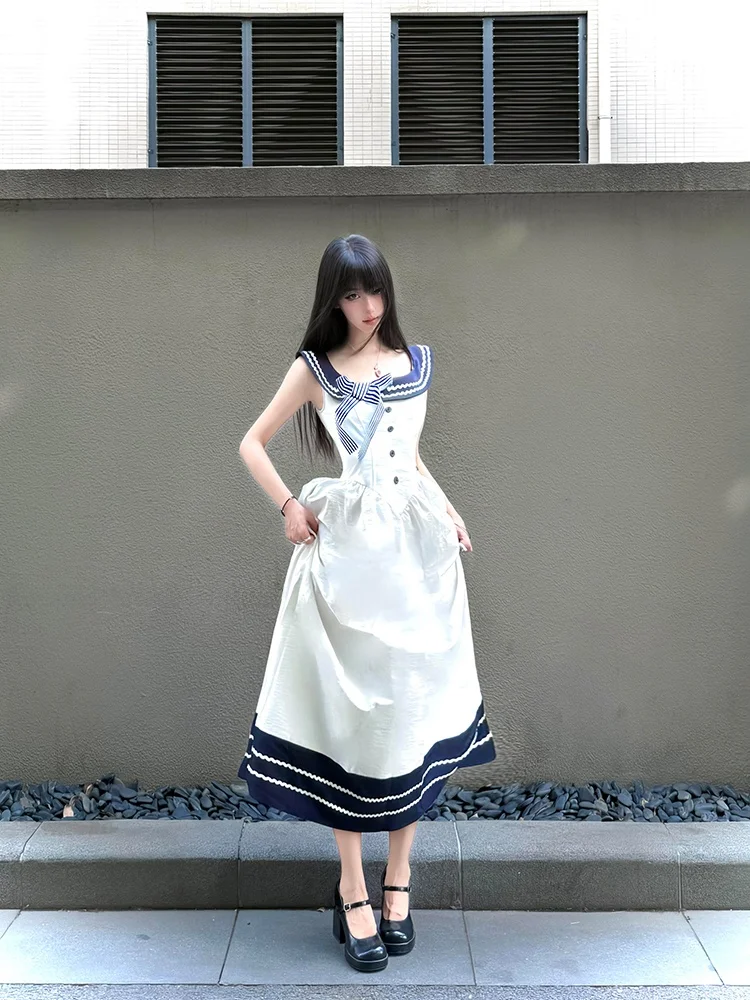 Summer Vacation Style Square Collar A-Line Skirt Women's Long Dress Color Block Waist Cinched Maxi Dress City Commute Date Work
Summer Vacation Style Square Collar A-Line Skirt Women's Long Dress Color Block Waist Cinched Maxi Dress City Commute Date Work