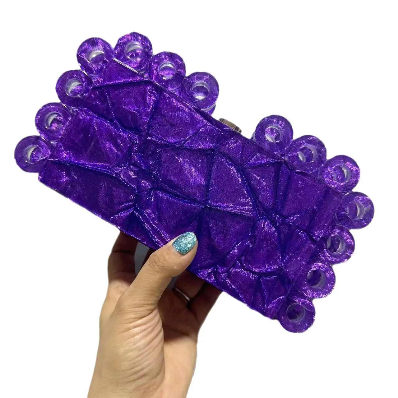 Dark Deep Purple Fabric Acrylic Box Clutch Bags O Ring Evening Purse Small Minaudiere Handbag Wedding Bag Wallet Female Flap
Dark Deep Purple Fabric Acrylic Box Clutch Bags O Ring Evening Purse Small Minaudiere Handbag Wedding Bag Wallet Female Flap