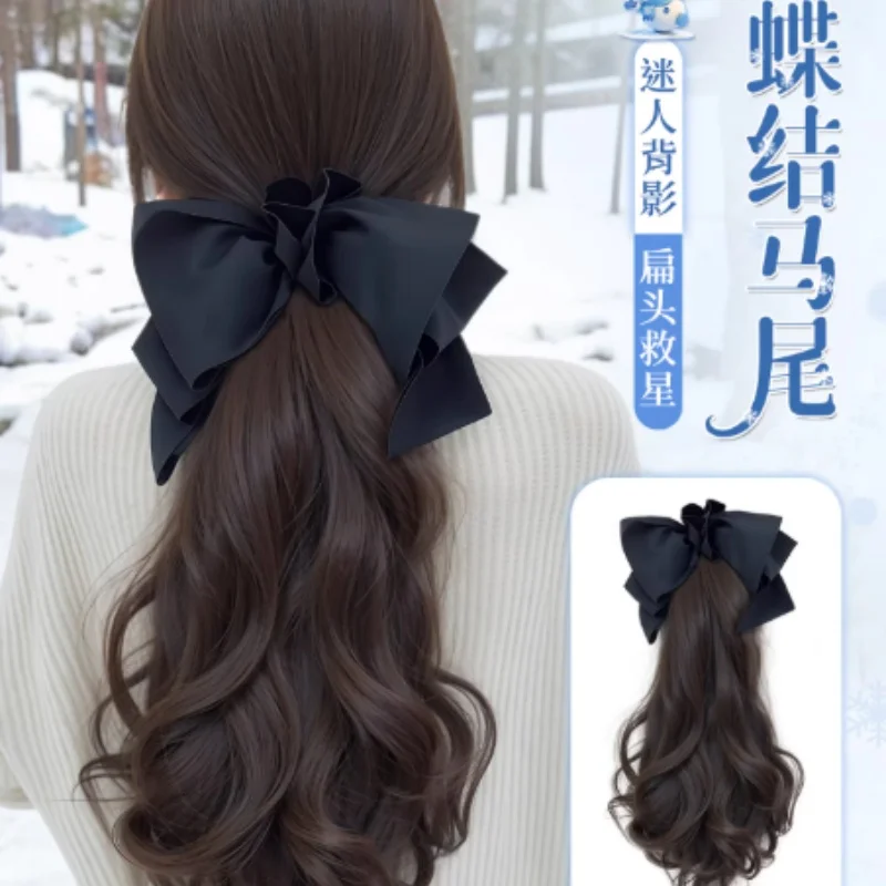 Temperament Big Wave Simulation Languid Lazy Feeling Bowtie Ponytail Wig Grasp
Temperament Big Wave Simulation Languid Lazy Feeling Bowtie Ponytail Wig Grasp