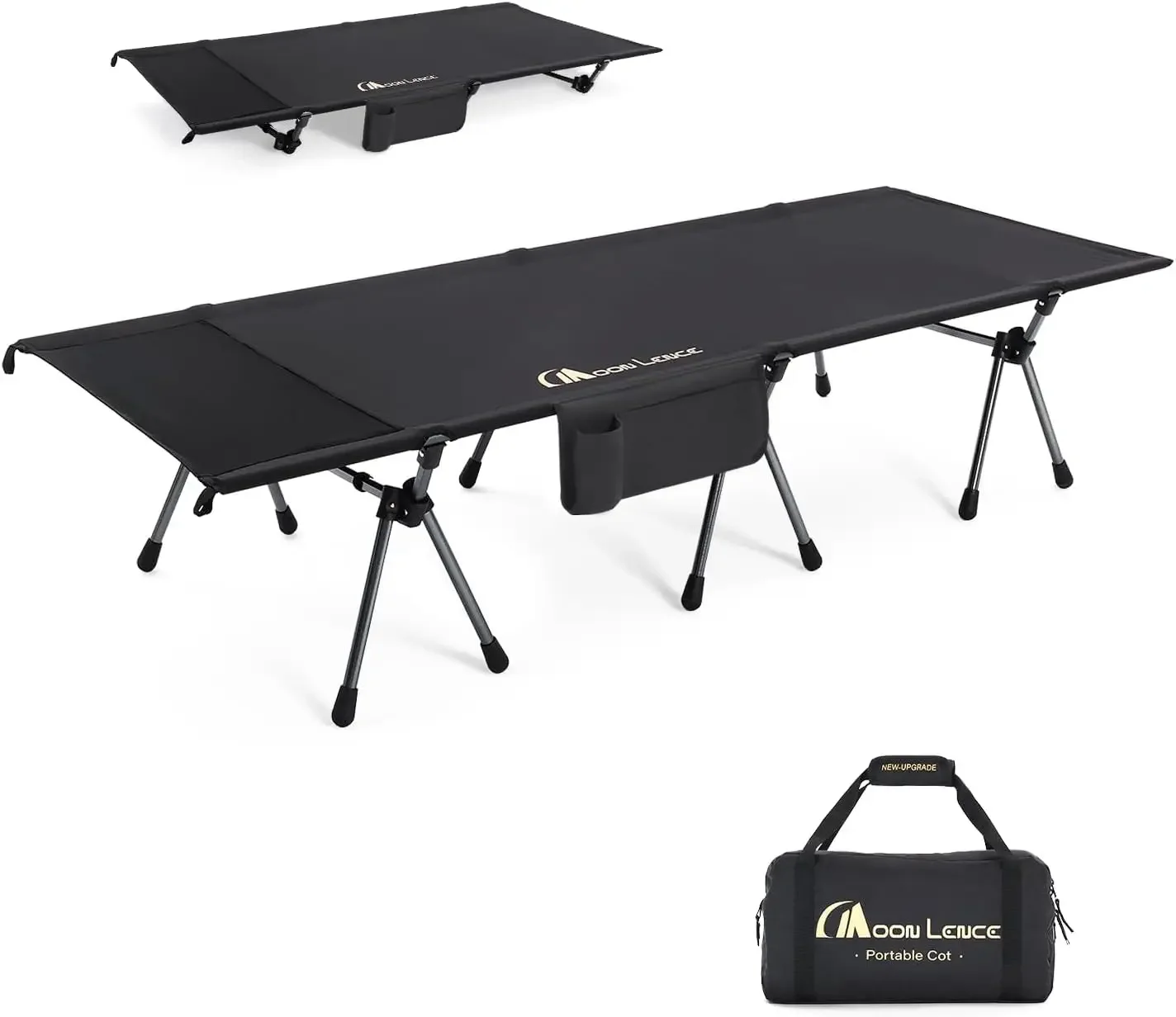 Height Adjustable Camping Cot - Supports 330 lbs, Portable Folding Bed with Leg Extenders for Camping, Hiking, Sleeping, 1 Pack
Height Adjustable Camping Cot - Supports 330 lbs, Portable Folding Bed with Leg Extenders for Camping, Hiking, Sleeping, 1 Pack