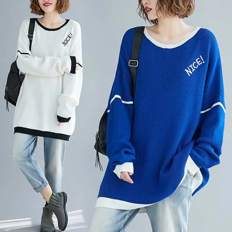 2022 New Fashion Slim Large Size Street Knitted Pullovers Tops Women's Clothing Spring Autumn Knitted Sweaters D1654
2022 New Fashion Slim Large Size Street Knitted Pullovers Tops Women's Clothing Spring Autumn Knitted Sweaters D1654