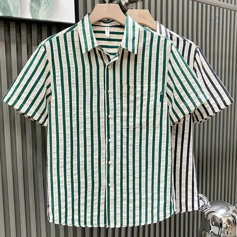 Men's Short Sleeve Shirt Summer New Style Casual Thin Fashionable Striped Half Sleeve Summer Wear Breathable Antibacterial Qu...
Men's Short Sleeve Shirt Summer New Style Casual Thin Fashionable Striped Half Sleeve Summer Wear Breathable Antibacterial Qu...