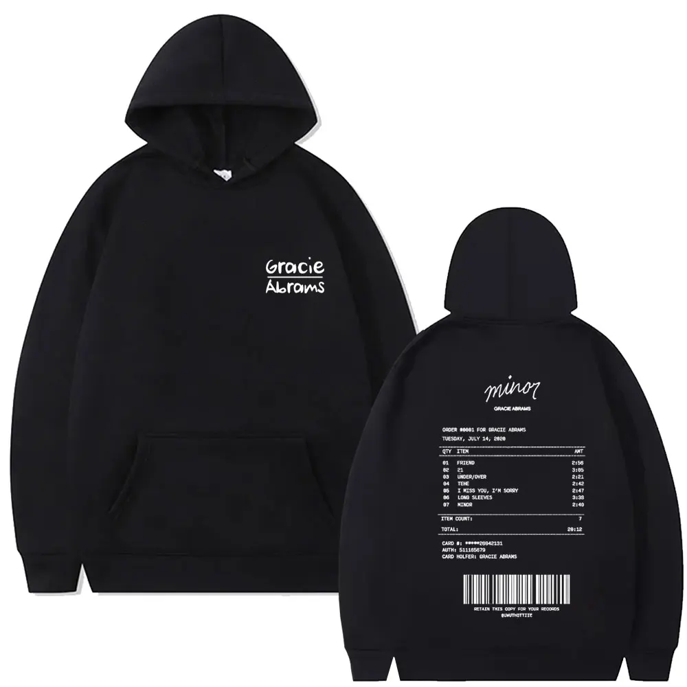 Gracie Abrams Minor Hoodie Men Women's Fashion Hip Hop Oversized Hooded Sweatshirt Unisex Vintage Casual Fleece Cotton Hoodies
Gracie Abrams Minor Hoodie Men Women's Fashion Hip Hop Oversized Hooded Sweatshirt Unisex Vintage Casual Fleece Cotton Hoodies