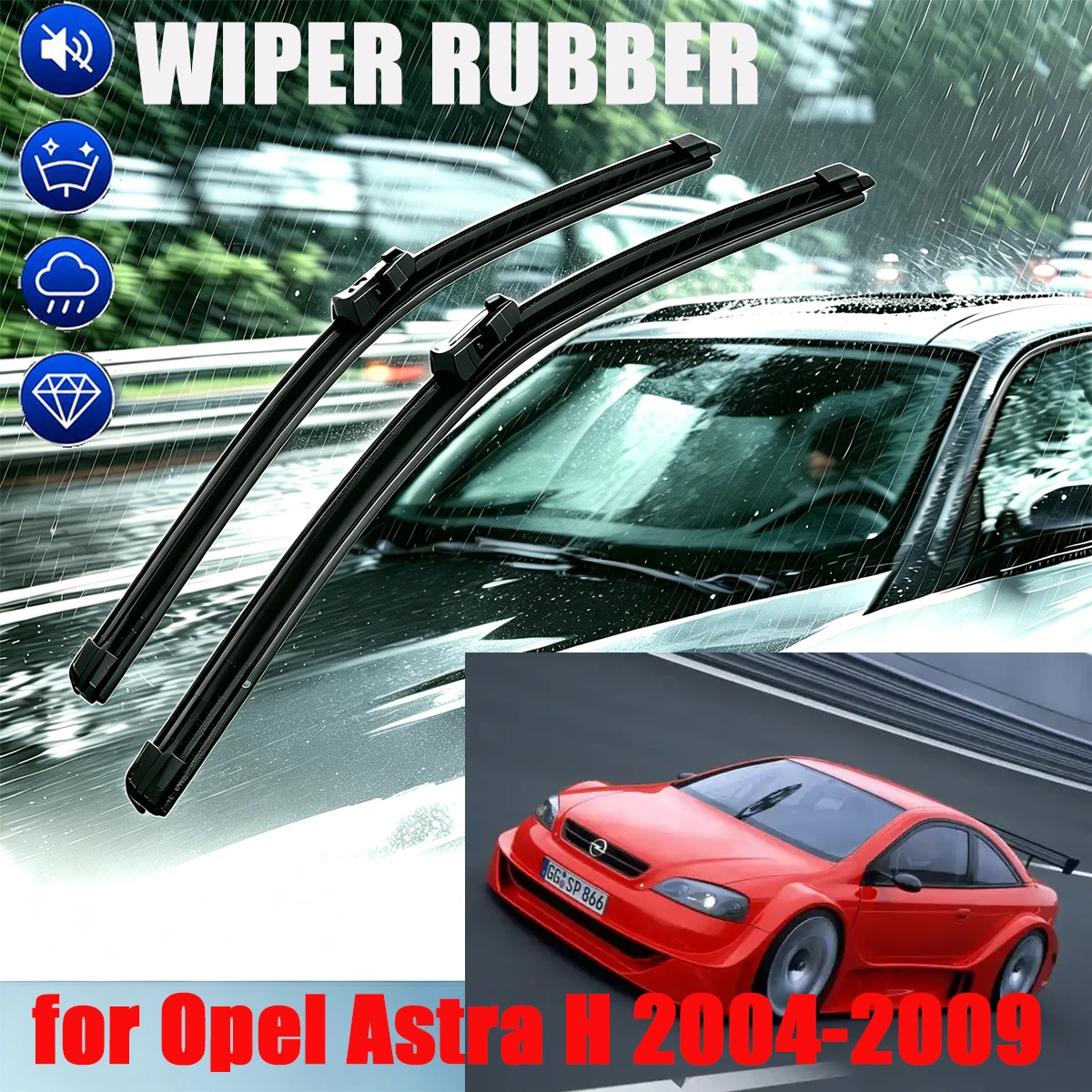 For Opel Astra H 2004-2009 Double Rubber Front Wiper Accessorie Car Wipers Brushes New Upgraded 2009 2008 2007 2006
For Opel Astra H 2004-2009 Double Rubber Front Wiper Accessorie Car Wipers Brushes New Upgraded 2009 2008 2007 2006