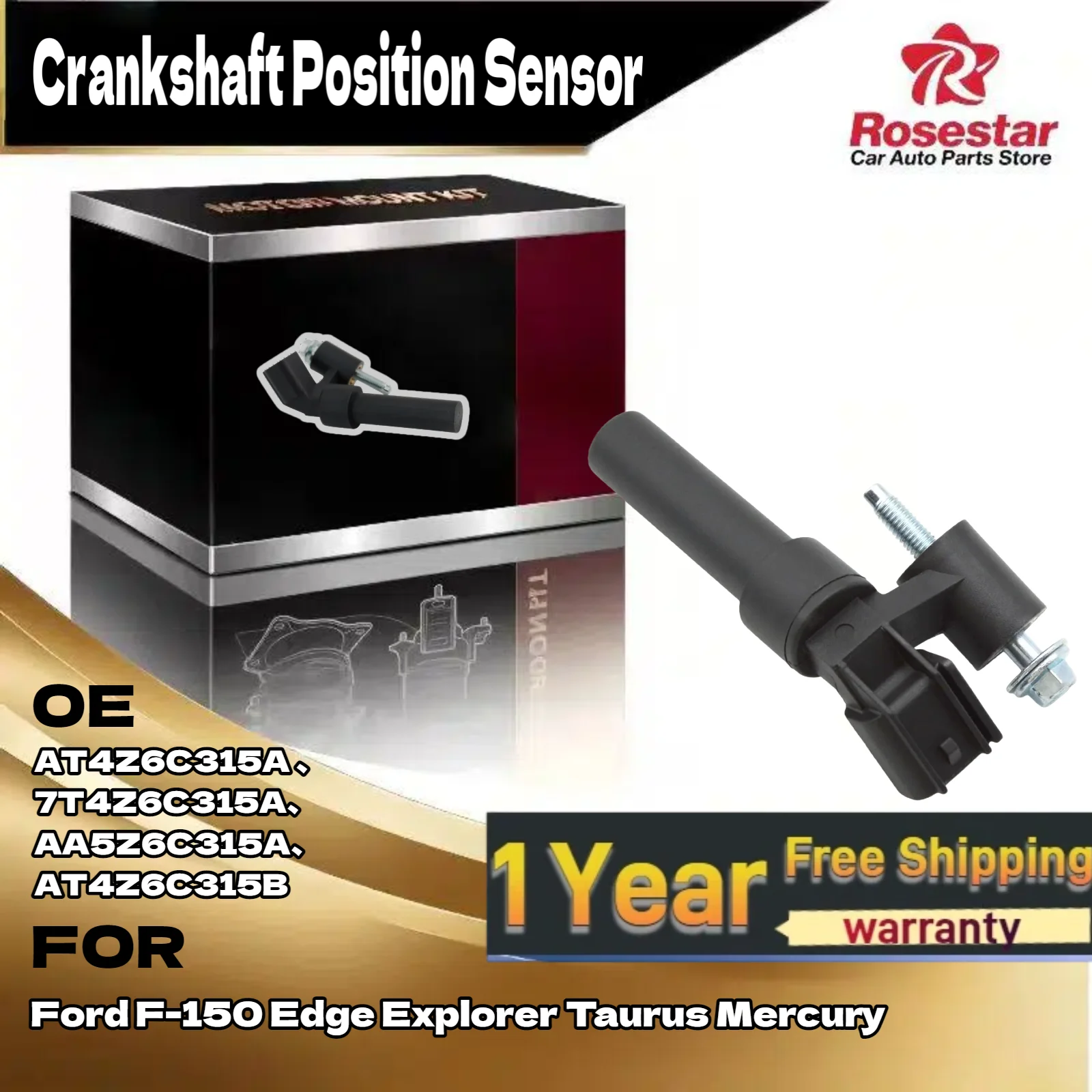 Engine Crankshaft Position Sensor For Ford F-150 For Ford Edge For Ford Explorer AT4Z6C315A 7T4Z6C315A
Engine Crankshaft Position Sensor For Ford F-150 For Ford Edge For Ford Explorer AT4Z6C315A 7T4Z6C315A