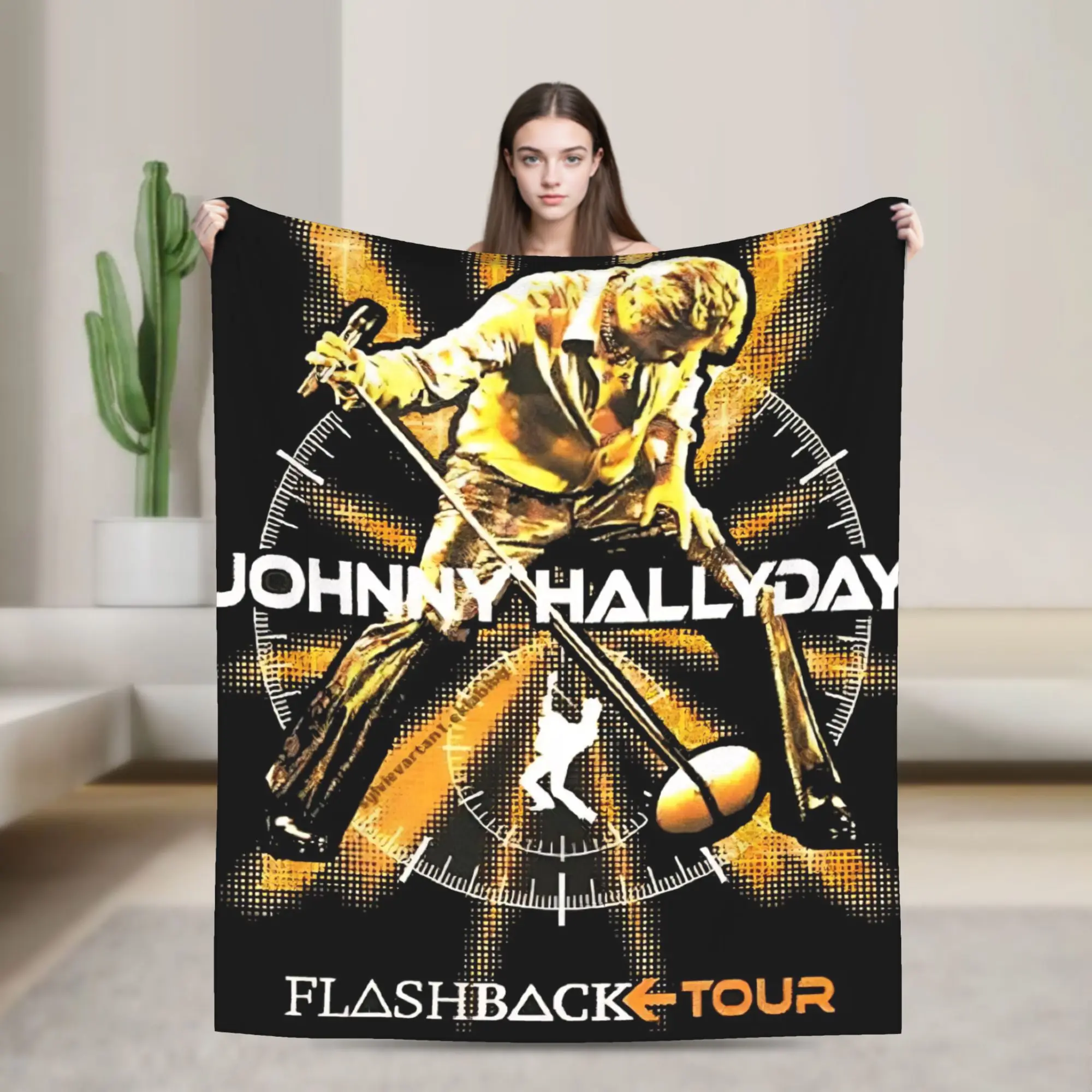 Rock Star Johnny Hallyday Blanket Travel Office Flannel Throw Blanket For Living Room Soft Warm Custom Quality Bedspread
Rock Star Johnny Hallyday Blanket Travel Office Flannel Throw Blanket For Living Room Soft Warm Custom Quality Bedspread