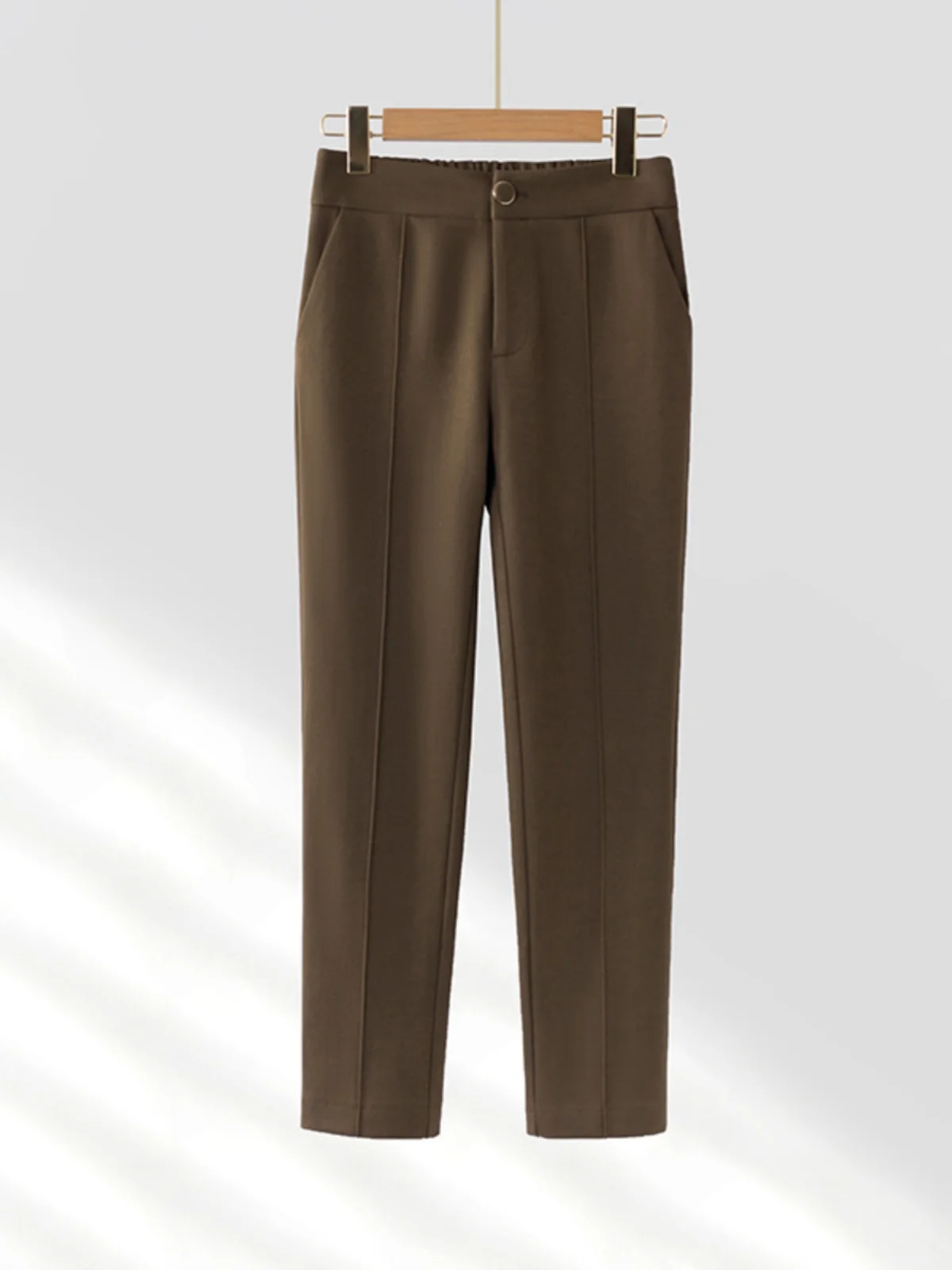 Elegant Pure Color Straight Leg Suit Pants for Women Nine-Tenths Length Autumn Winter New Style Fashion Simple Personality
Elegant Pure Color Straight Leg Suit Pants for Women Nine-Tenths Length Autumn Winter New Style Fashion Simple Personality
