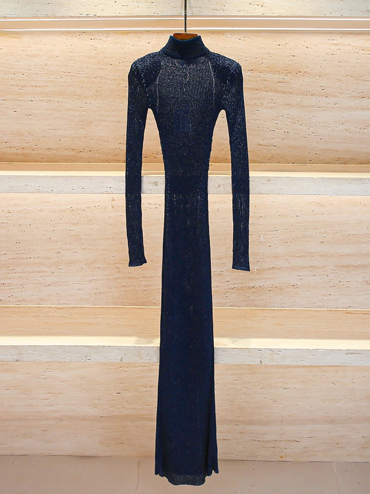 SP Home South Oil High End Women's Long Knitted Dress Glitter Hollow out High Waist A-Line Skirt Spring 2025 Elegant Lady Style
SP Home South Oil High End Women's Long Knitted Dress Glitter Hollow out High Waist A-Line Skirt Spring 2025 Elegant Lady Style