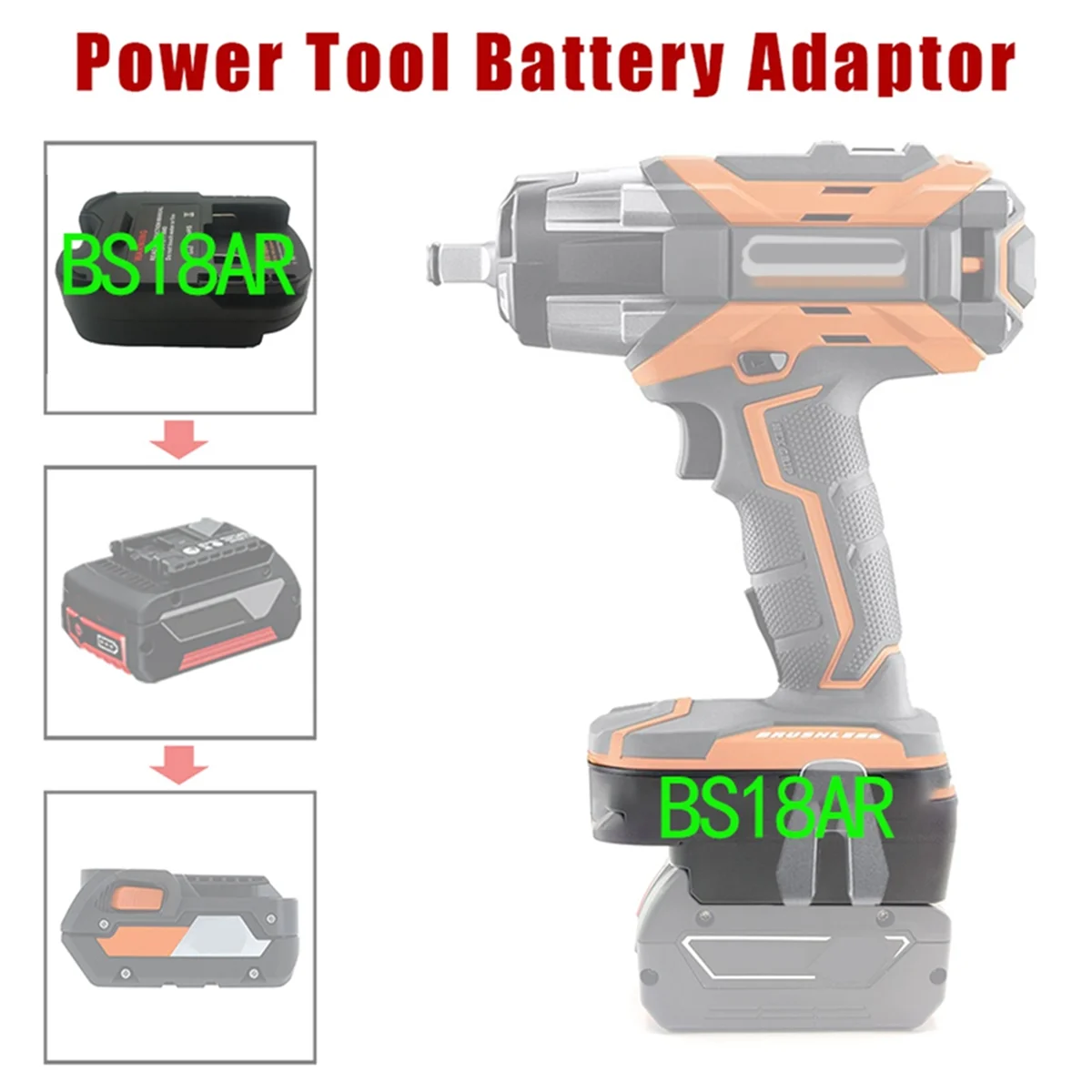 Адаптер аккумулятора BS18AR для литий-ионного аккумулятора Bosch 18 В для Aeg RidGid 18 В/20 В, аксессуары для электроинструментов, преобразователь, хит продаж
Адаптер аккумулятора BS18AR для литий-ионного аккумулятора Bosch 18 В для Aeg RidGid 18 В/20 В, аксессуары для электроинструментов, преобразователь, хит продаж