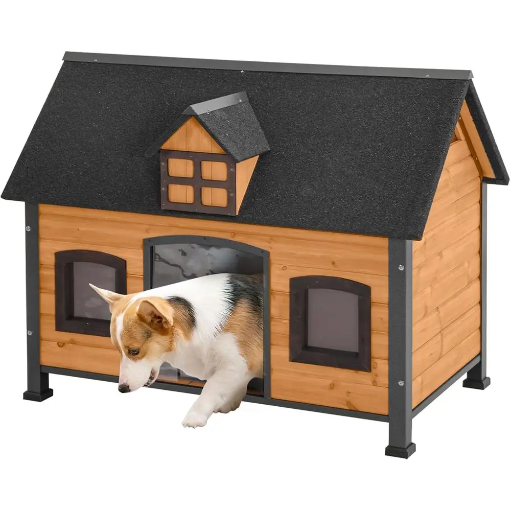 Outdoor Dog House, Weatherproof Puppy Shelter, Indoor Kennel, Anti-Chew Metal, Suitable for Large Dogs, Ideal for Winter
Outdoor Dog House, Weatherproof Puppy Shelter, Indoor Kennel, Anti-Chew Metal, Suitable for Large Dogs, Ideal for Winter