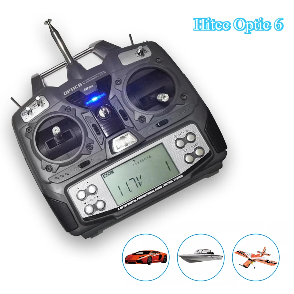 Высокочастотный модуль-передатчик, радиоконтроллер, переменная частота, 90% новый Hitec Optic 6 AFHSS 72 МГц без приемника
Высокочастотный модуль-передатчик, радиоконтроллер, переменная частота, 90% новый Hitec Optic 6 AFHSS 72 МГц без приемника
