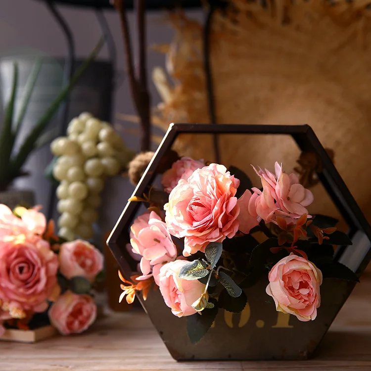 Snow Hibiscus Rose Artificial Flowers Creative Bouquet Natural Style Decoration Indoor Floral Arrangement for Wedding Home Decor
Snow Hibiscus Rose Artificial Flowers Creative Bouquet Natural Style Decoration Indoor Floral Arrangement for Wedding Home Decor