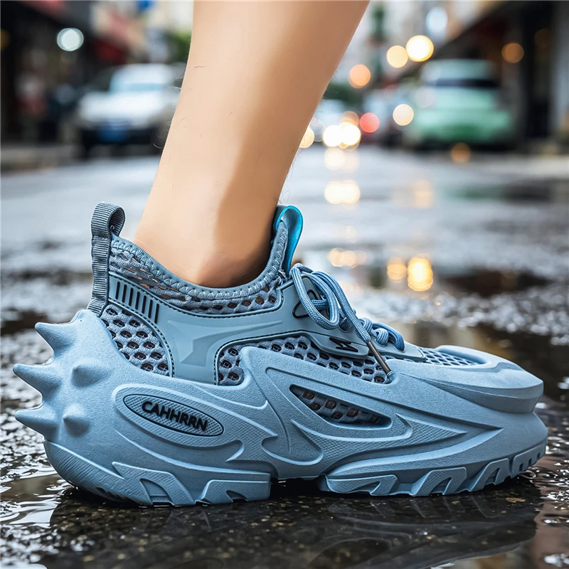 Thick Shock Absorption Men Mesh Running Shoes Breathable Mesh Top Soft Buffer Outdoor Walking Shoes
Thick Shock Absorption Men Mesh Running Shoes Breathable Mesh Top Soft Buffer Outdoor Walking Shoes