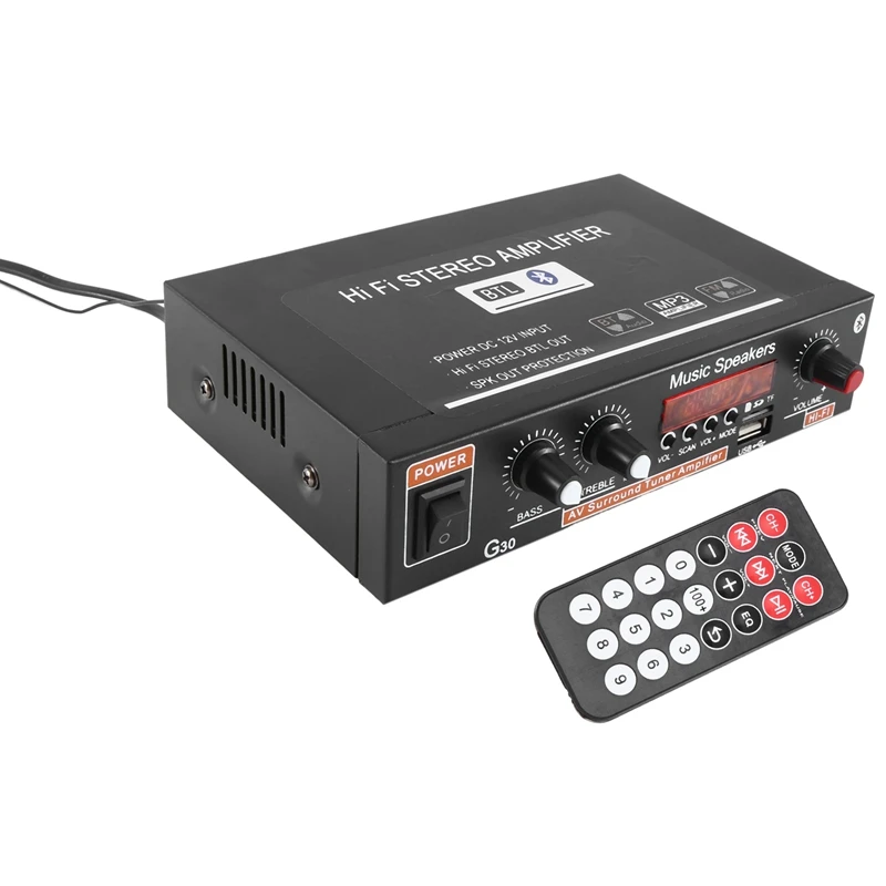 1 Piece European Regulations G30 Digital Power Amplifier 800W Power Audio Amplifier General Car Supplies EU Plug
1 Piece European Regulations G30 Digital Power Amplifier 800W Power Audio Amplifier General Car Supplies EU Plug