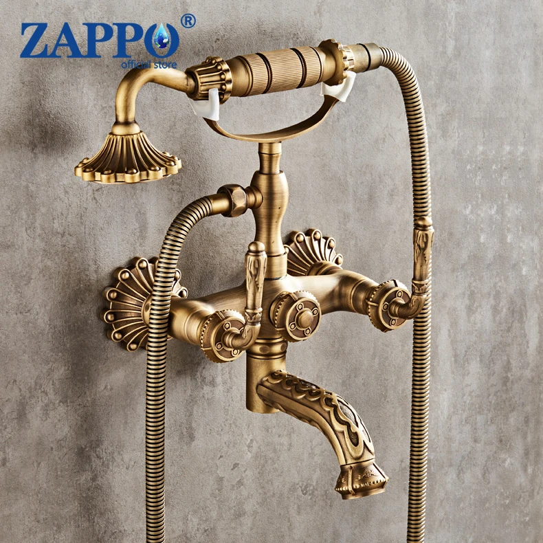 ZAPPO смеситель для душа на ножках, душевая система, настенный наполнитель для ванной комнаты с ручным распылителем для душа, винтажный
ZAPPO смеситель для душа на ножках, душевая система, настенный наполнитель для ванной комнаты с ручным распылителем для душа, винтажный