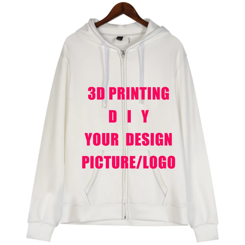 Customize Your Design 3D Printed Men Women Text DIY Zip Hoodies Sweatshirt Casual Hoody Fashion Sports Clothing
Customize Your Design 3D Printed Men Women Text DIY Zip Hoodies Sweatshirt Casual Hoody Fashion Sports Clothing