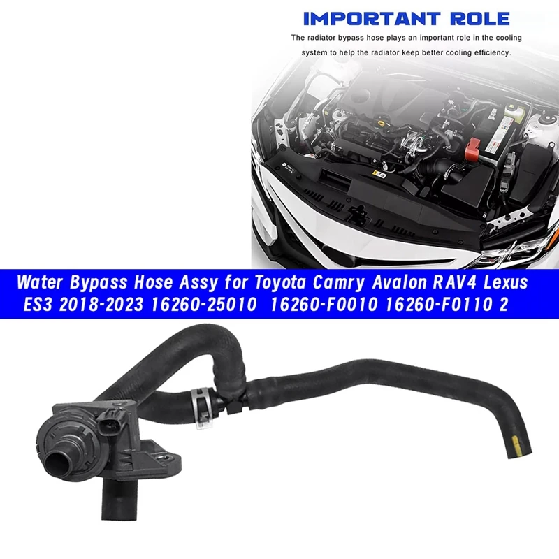 Шланг обхода воды радиатора в сборе 16260-25010 для Toyota Camry Avalon RAV4 Lexus ES3 18-23 16260-F0010 16260-F0110-A73X
Шланг обхода воды радиатора в сборе 16260-25010 для Toyota Camry Avalon RAV4 Lexus ES3 18-23 16260-F0010 16260-F0110-A73X