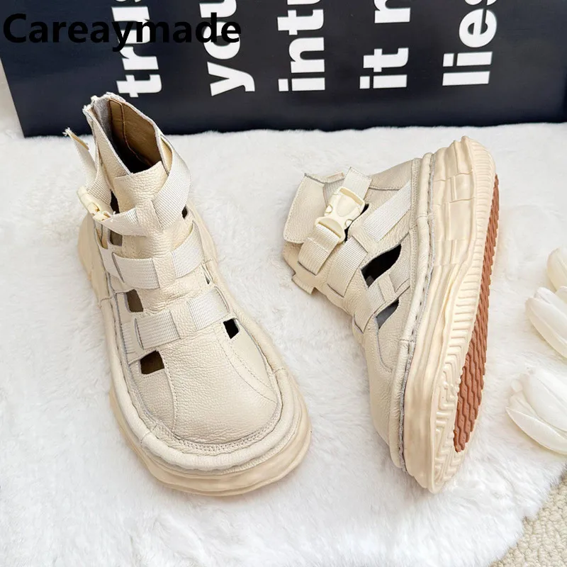 Careaymade-Genuine leather handmade wider toe casual Women's shoes,summer breathable thick soles Cool Boots soft sole sandals
Careaymade-Genuine leather handmade wider toe casual Women's shoes,summer breathable thick soles Cool Boots soft sole sandals