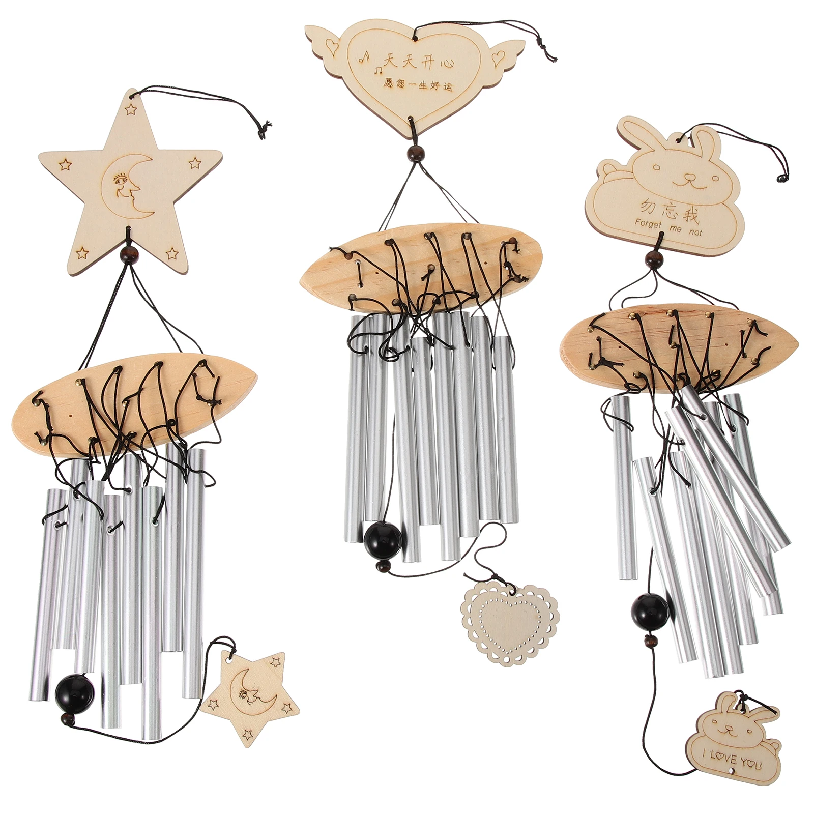 3pcs Chimes Decorative Aluminum Tubes Wooden Hanging Bell Set For Garden Bedroom Home Decoration Garden Hanging Wind Chime
3pcs Chimes Decorative Aluminum Tubes Wooden Hanging Bell Set For Garden Bedroom Home Decoration Garden Hanging Wind Chime