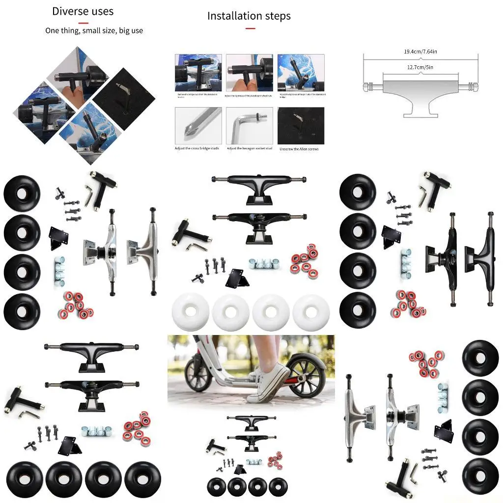 U2JB Durability Skateboard Hardware Bundles Skateboard Bridge Brackets Trucks High Performances Skateboard Accessories
U2JB Durability Skateboard Hardware Bundles Skateboard Bridge Brackets Trucks High Performances Skateboard Accessories