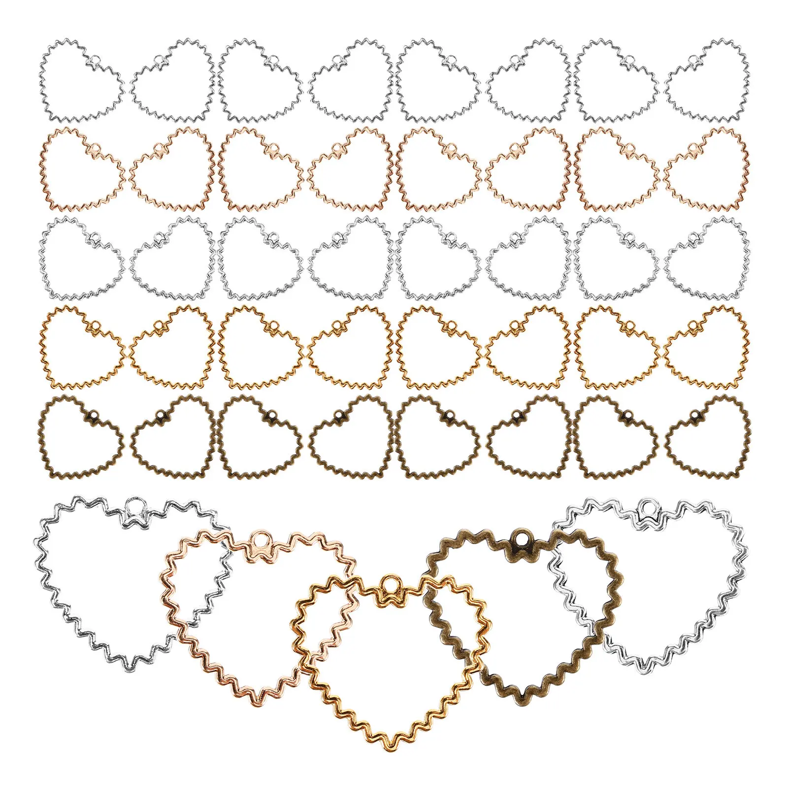 50Pcs Alloy Heart Charms Pendant Necklace Bracelet Ornaments Handmade Jewelry Making Accessories for Crafts Heart Charms
50Pcs Alloy Heart Charms Pendant Necklace Bracelet Ornaments Handmade Jewelry Making Accessories for Crafts Heart Charms