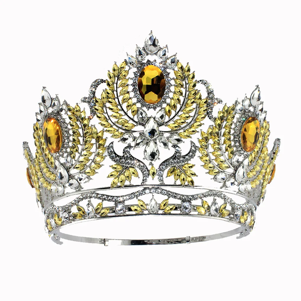 New Luxury Big European Bride Wedding Crown Gorgeous Crystal Large Round Queen Crown Wedding Hair Accessories
New Luxury Big European Bride Wedding Crown Gorgeous Crystal Large Round Queen Crown Wedding Hair Accessories