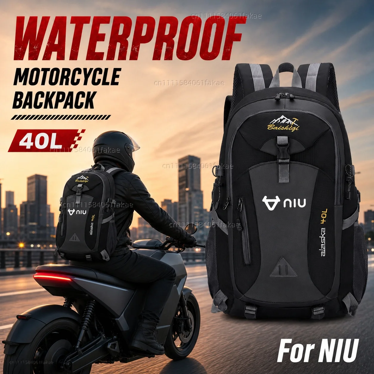 For NIU N1 N1S M1 U1 M+ NG US U+ UQI U+B Motorcycle Backpack 40L Waterproof Travel Backpack Outdoor Hiking Camping Daypack
For NIU N1 N1S M1 U1 M+ NG US U+ UQI U+B Motorcycle Backpack 40L Waterproof Travel Backpack Outdoor Hiking Camping Daypack