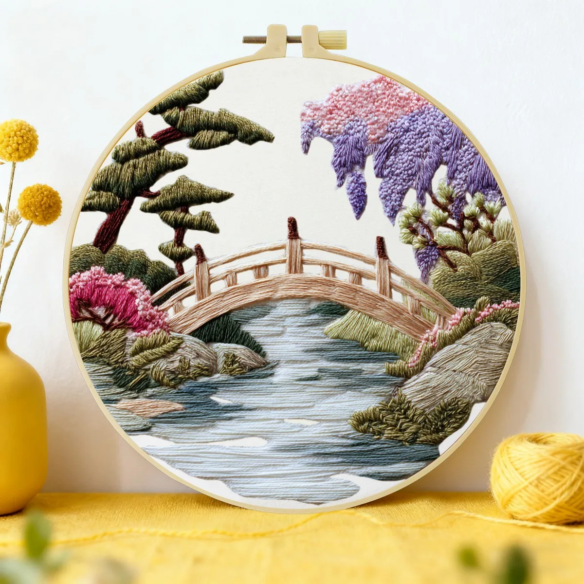 1pc 20X20CM/15X15CM 7.87/6.3inch Bridge Embroidery Starter Kit DIY kit DIY embroidery kit manualidades Craft Painting Needle Art
1pc 20X20CM/15X15CM 7.87/6.3inch Bridge Embroidery Starter Kit DIY kit DIY embroidery kit manualidades Craft Painting Needle Art
