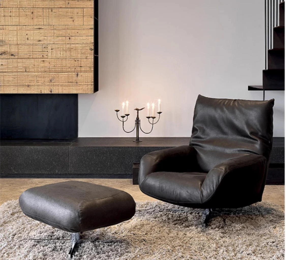 High-end rotating sofa chair, balcony leather petal chair, negotiating living room single chair sofa
High-end rotating sofa chair, balcony leather petal chair, negotiating living room single chair sofa