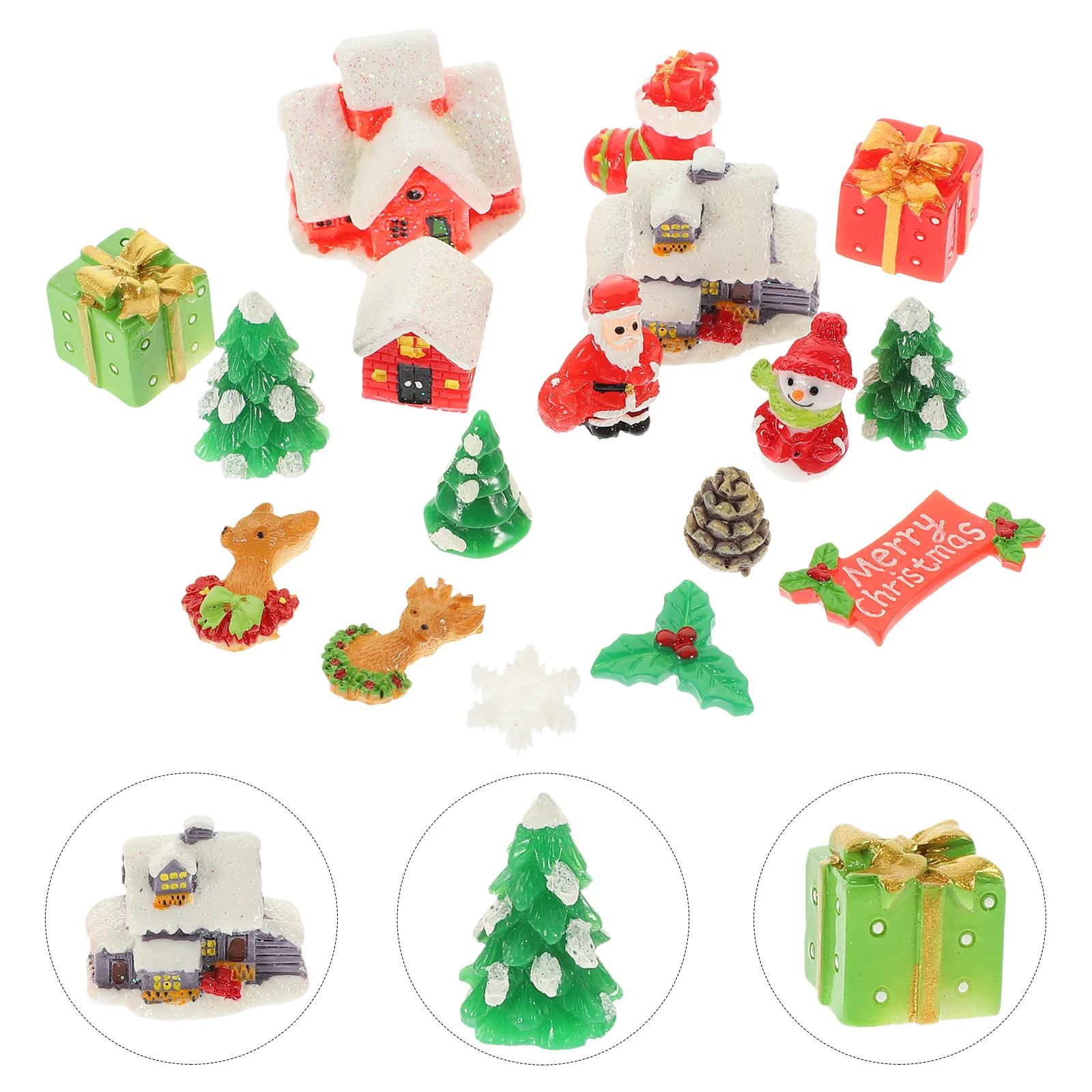 1Set Christmas Tree Decorations Tiny Resin Pieces for Crafting Christmas Village Scenes Mini Holiday Accessories
1Set Christmas Tree Decorations Tiny Resin Pieces for Crafting Christmas Village Scenes Mini Holiday Accessories