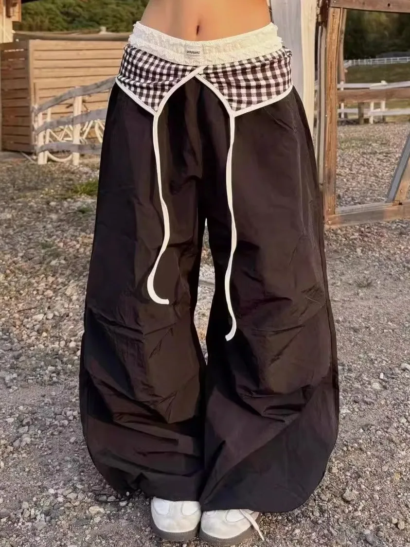 American Style Bandage Dress Design Lace-up Hot Girl Paratrooper Pants Summer Loose Casual Women's Pleated Wide-Leg Trousers
American Style Bandage Dress Design Lace-up Hot Girl Paratrooper Pants Summer Loose Casual Women's Pleated Wide-Leg Trousers