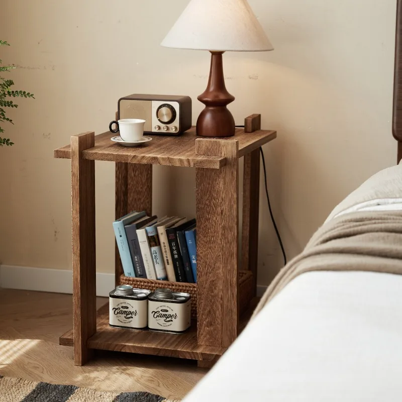 Solid Wood Bedside Table, Easy Assembly Flip Lock Stand, Bottom Storage Board Organizer, Space Saving Minimalist Bed Shelf
Solid Wood Bedside Table, Easy Assembly Flip Lock Stand, Bottom Storage Board Organizer, Space Saving Minimalist Bed Shelf