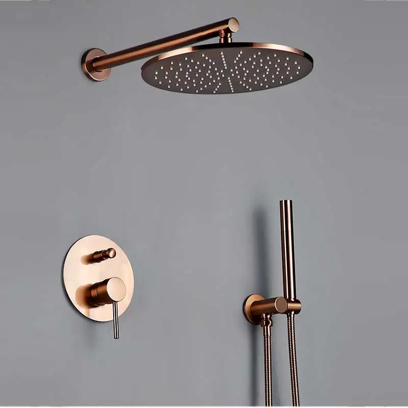 Professional Factory Luxury Bathroom Brushed Rose Gold Shower Set Shower Faucet
Professional Factory Luxury Bathroom Brushed Rose Gold Shower Set Shower Faucet