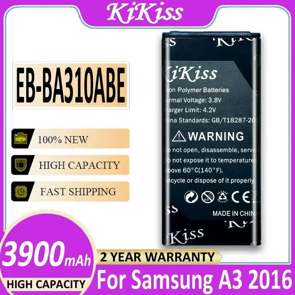 Аккумулятор для мобильного телефона EB-BA310ABE 3900 мАч для Samsung Galaxy A3 2016 Edition A310 SM A310F A3100 EB BA310ABE
Аккумулятор для мобильного телефона EB-BA310ABE 3900 мАч для Samsung Galaxy A3 2016 Edition A310 SM A310F A3100 EB BA310ABE