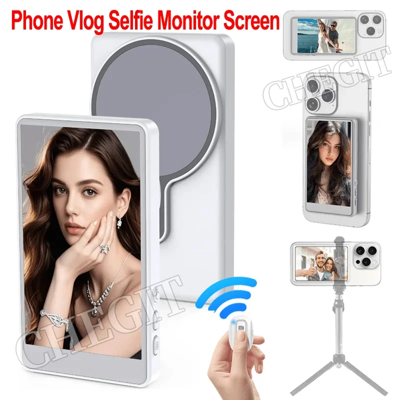 2025 New Magnetic Phone Vlog Selfie Monitor Screen for Phone Rear Camera for Selfie Rear Camera Compatible With iPhone Android
2025 New Magnetic Phone Vlog Selfie Monitor Screen for Phone Rear Camera for Selfie Rear Camera Compatible With iPhone Android
