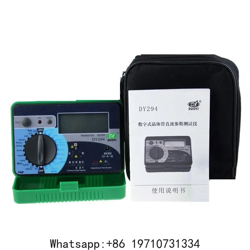1pc DUOYI DY294 Digital Transistor DC parameter tester Transistor Semiconductor Parameter Tester Meter
1pc DUOYI DY294 Digital Transistor DC parameter tester Transistor Semiconductor Parameter Tester Meter