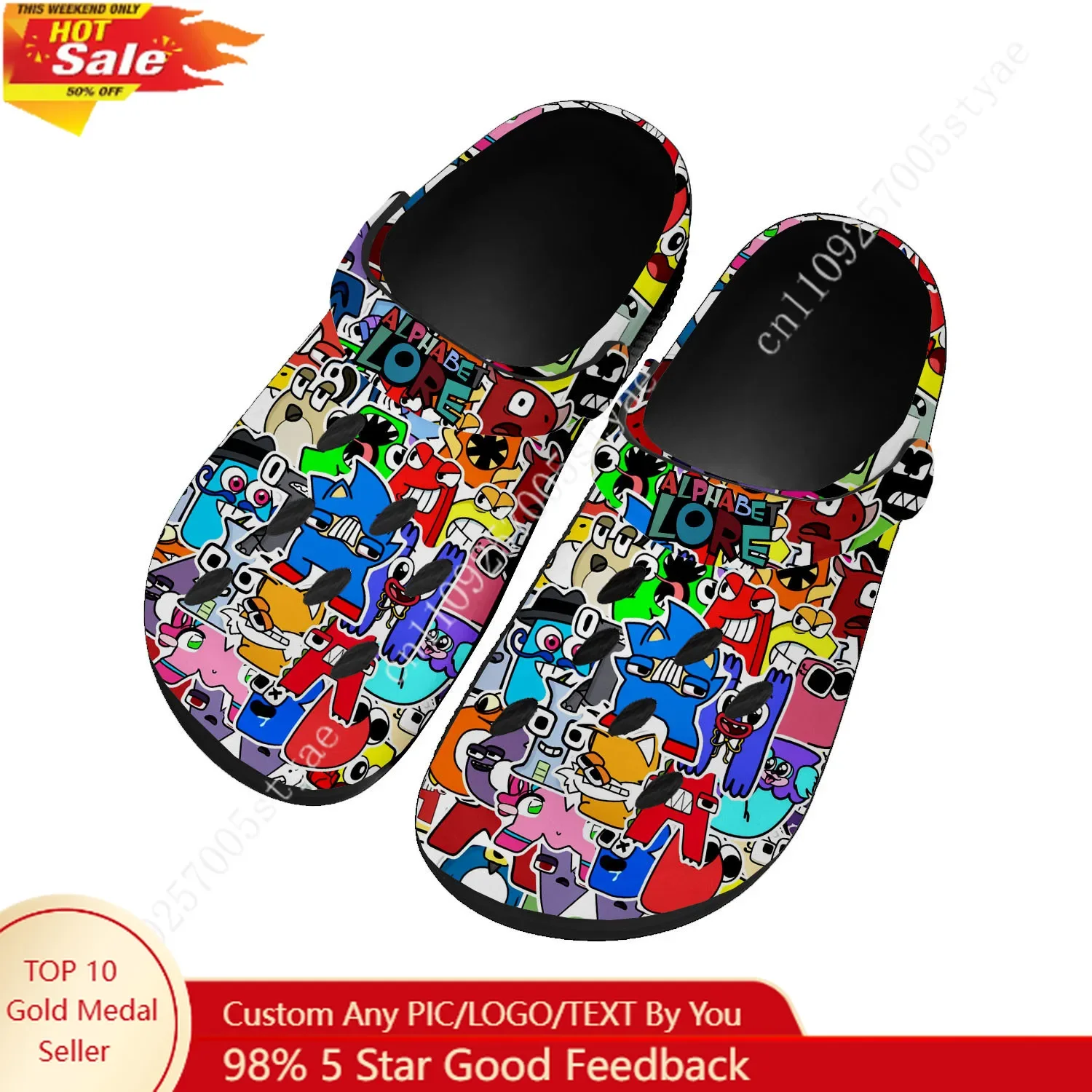 Alphabet Lore Water Shoes Home Garden Clogs Mens Women Youth Boy Girl Sandals Custom Breathable Hole Slippers Black
Alphabet Lore Water Shoes Home Garden Clogs Mens Women Youth Boy Girl Sandals Custom Breathable Hole Slippers Black