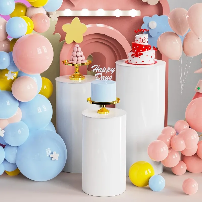 Cylinder Pedestal Stands for Party 3Pcs, WhiteRound Display Pedestal Stands Table, Cake Flower Ped 31.5''(L),27.6''(M),17.72''(
Cylinder Pedestal Stands for Party 3Pcs, WhiteRound Display Pedestal Stands Table, Cake Flower Ped 31.5''(L),27.6''(M),17.72''(