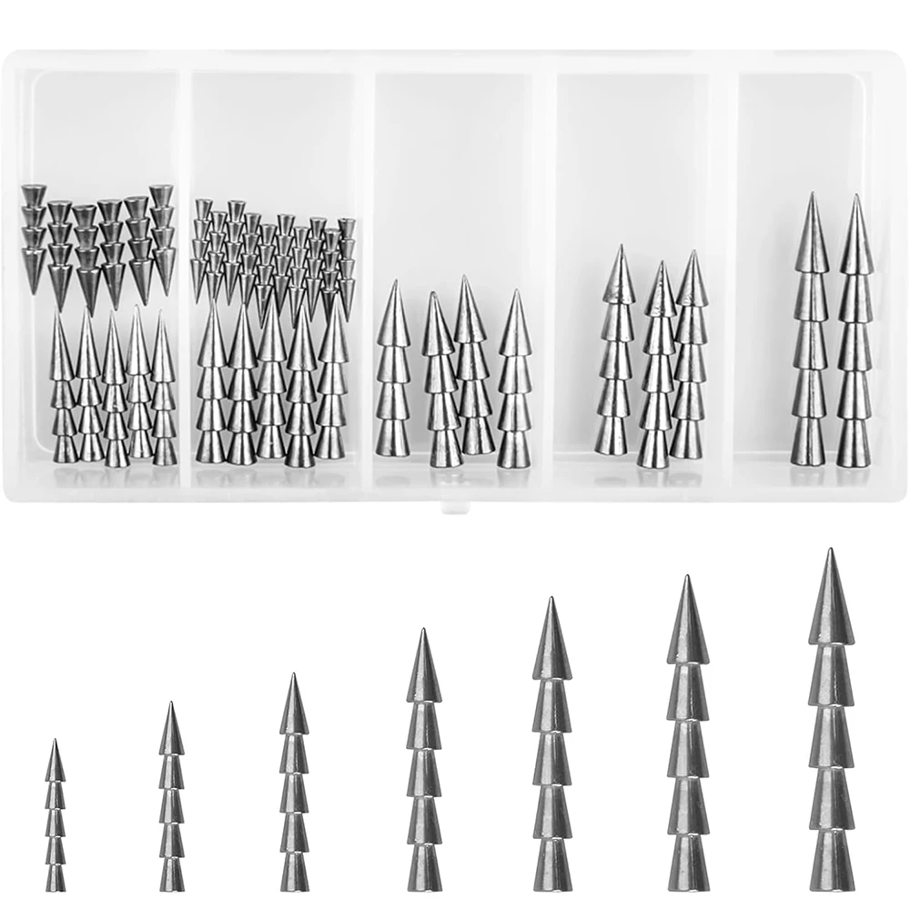 35Pcs Tungsten Nail Weights Fishing Sinkers Worm Nail Weight Insert Pencil Sinker Fishing Weight for Soft Lures Bass Fishing
35Pcs Tungsten Nail Weights Fishing Sinkers Worm Nail Weight Insert Pencil Sinker Fishing Weight for Soft Lures Bass Fishing