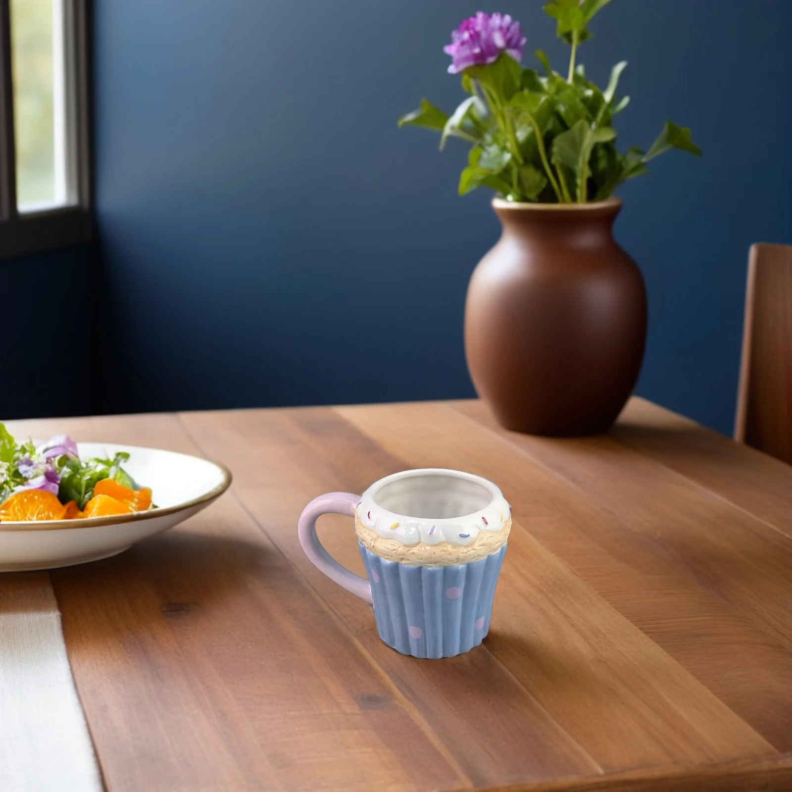 510Ml Cupcake Shape Ceramic Mug, Irregular Muffin Design Coffee Cup, Aesthetic Handmade Latte Hot Chocolate Mug for Daily Snack
510Ml Cupcake Shape Ceramic Mug, Irregular Muffin Design Coffee Cup, Aesthetic Handmade Latte Hot Chocolate Mug for Daily Snack