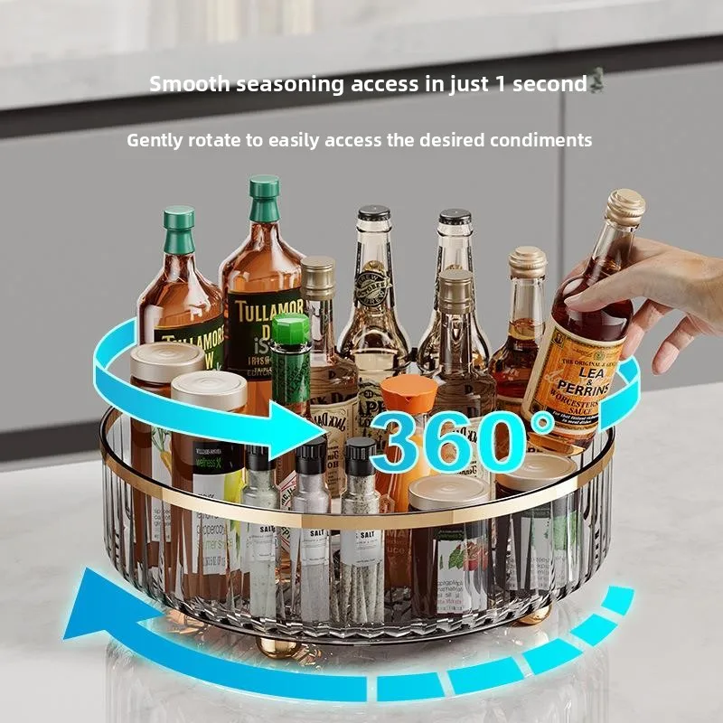 Вращающаяся на 360 градусов кухонная полка для хранения: набор для уксуса, соусов и приправ, полный комплект пластиковых кухонных органайзеров
Вращающаяся на 360 градусов кухонная полка для хранения: набор для уксуса, соусов и приправ, полный комплект пластиковых кухонных органайзеров