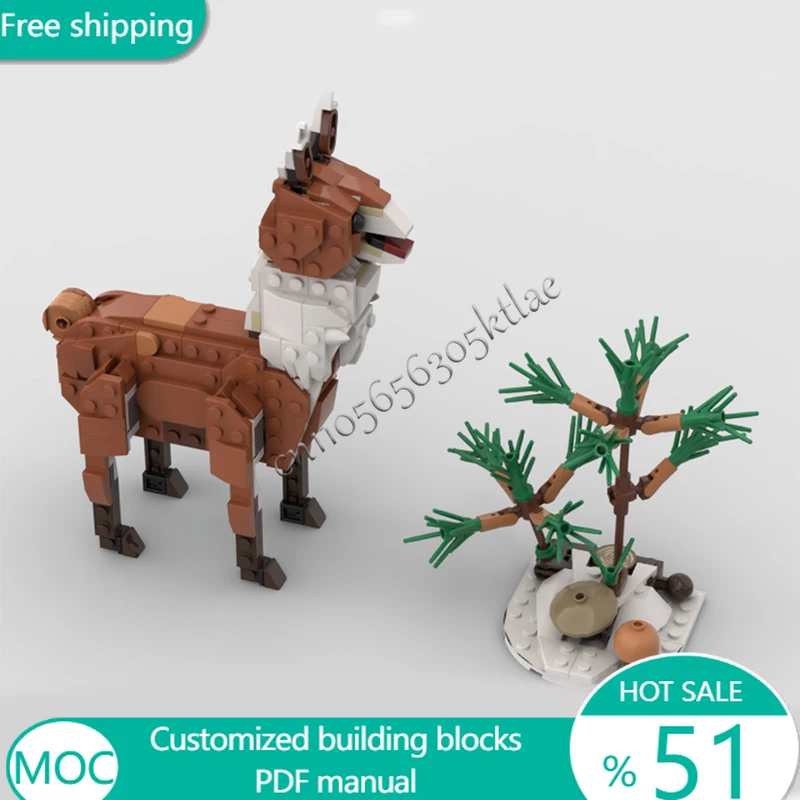 353 PCS Animal Llama MOC Customize Modular Building Block Design Creative Design Technology Educational DIY Assembly Toy Gift
353 PCS Animal Llama MOC Customize Modular Building Block Design Creative Design Technology Educational DIY Assembly Toy Gift