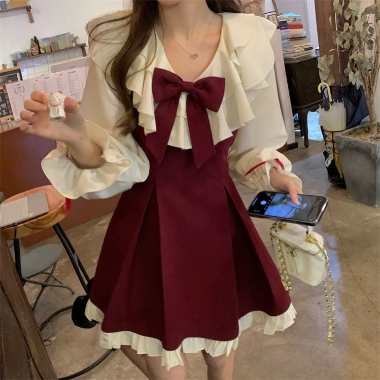 Frocks для женщин Free Sh... Зимние платья для женщин, платье в Корейском стиле, японское корейское платье Y2k
Frocks для женщин Free Sh... Зимние платья для женщин, платье в Корейском стиле, японское корейское платье Y2k