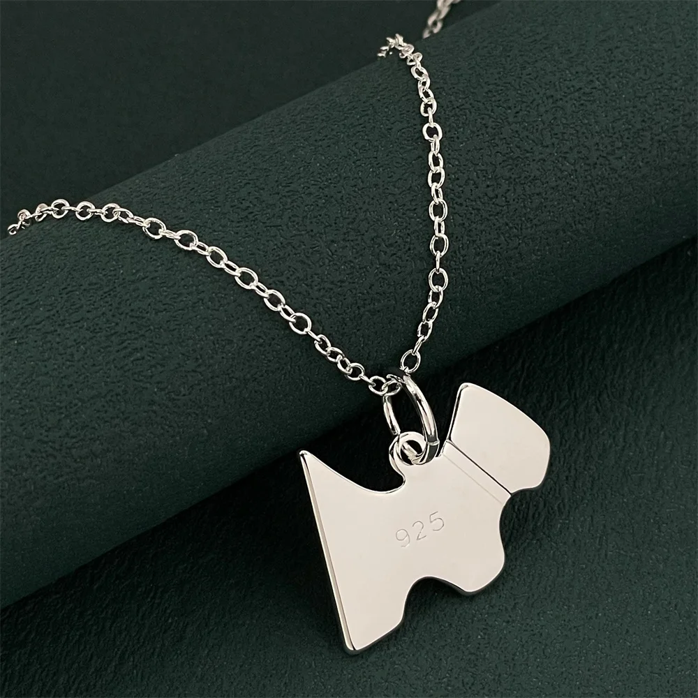 925 Sterling Silver Solid Color Puppy Pendant Necklace, Ladies Couple Simple Luxury Banquet Wedding Birthday Jewelry Gift
925 Sterling Silver Solid Color Puppy Pendant Necklace, Ladies Couple Simple Luxury Banquet Wedding Birthday Jewelry Gift