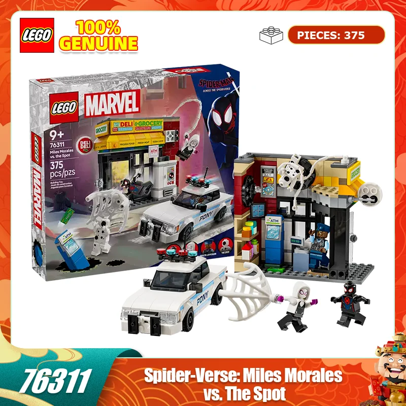 Строительные блоки LEGO 76311, Человек-паук Майлз Моралес, боевой ошейник, собранные строительные блоки, детская игрушка в подарок
Строительные блоки LEGO 76311, Человек-паук Майлз Моралес, боевой ошейник, собранные строительные блоки, детская игрушка в подарок